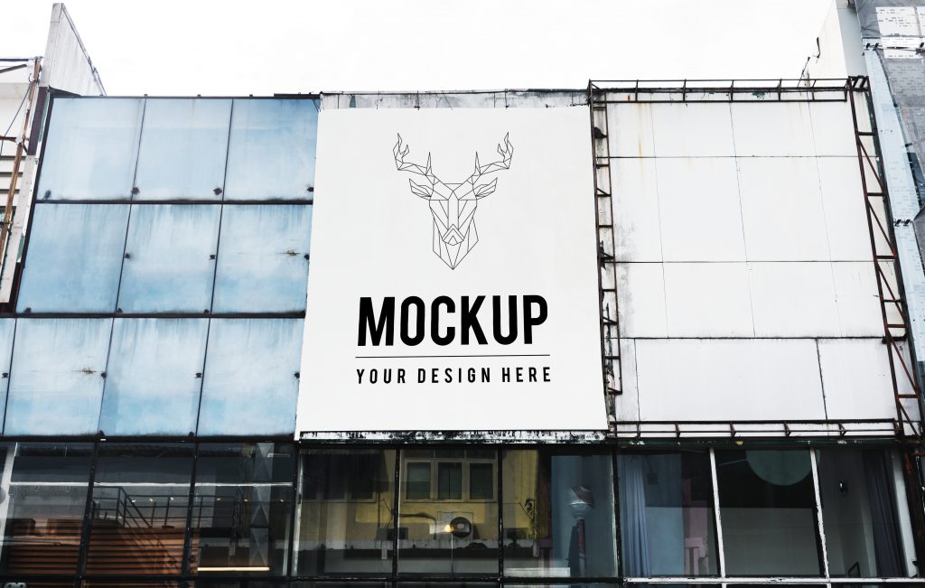 Banner impreso para exteriores.